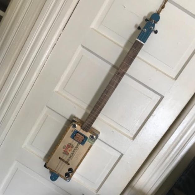 "DeltaBucker" Cigar Box Guitar Humbucker Pickup Harnesses - Choose Wood, Wiring and 3 & 4 String Options