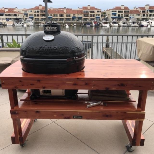 Primo Large Oval Table | Primo Grill Table | JJGeorge