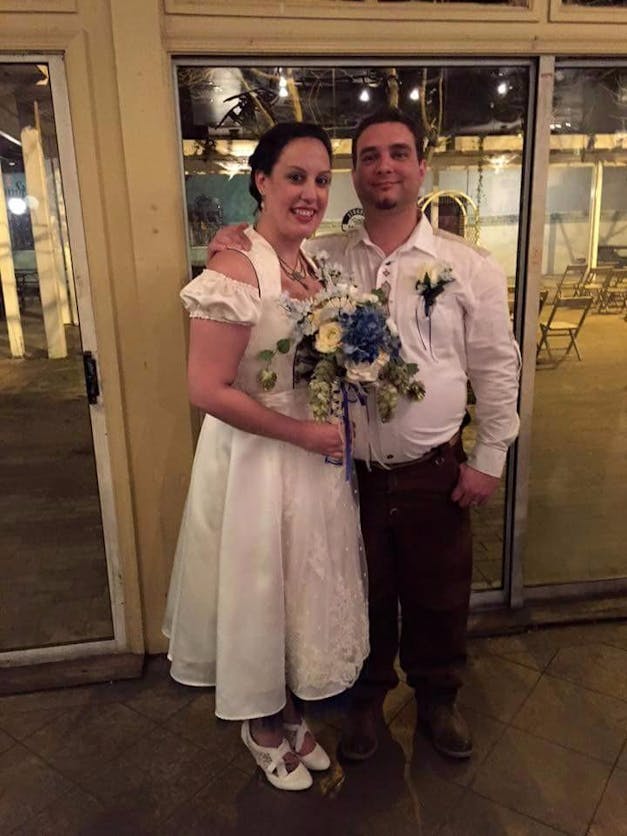 Bridal Dirndl with Contemporary Regal Neckline: MADE-TO-ORDER