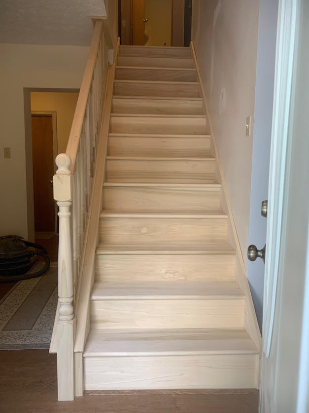 Clear Poplar Stair Tread