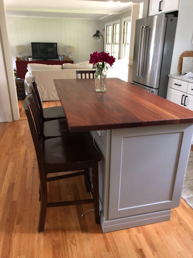 Sapele Wide Plank (Face Grain) Countertop
